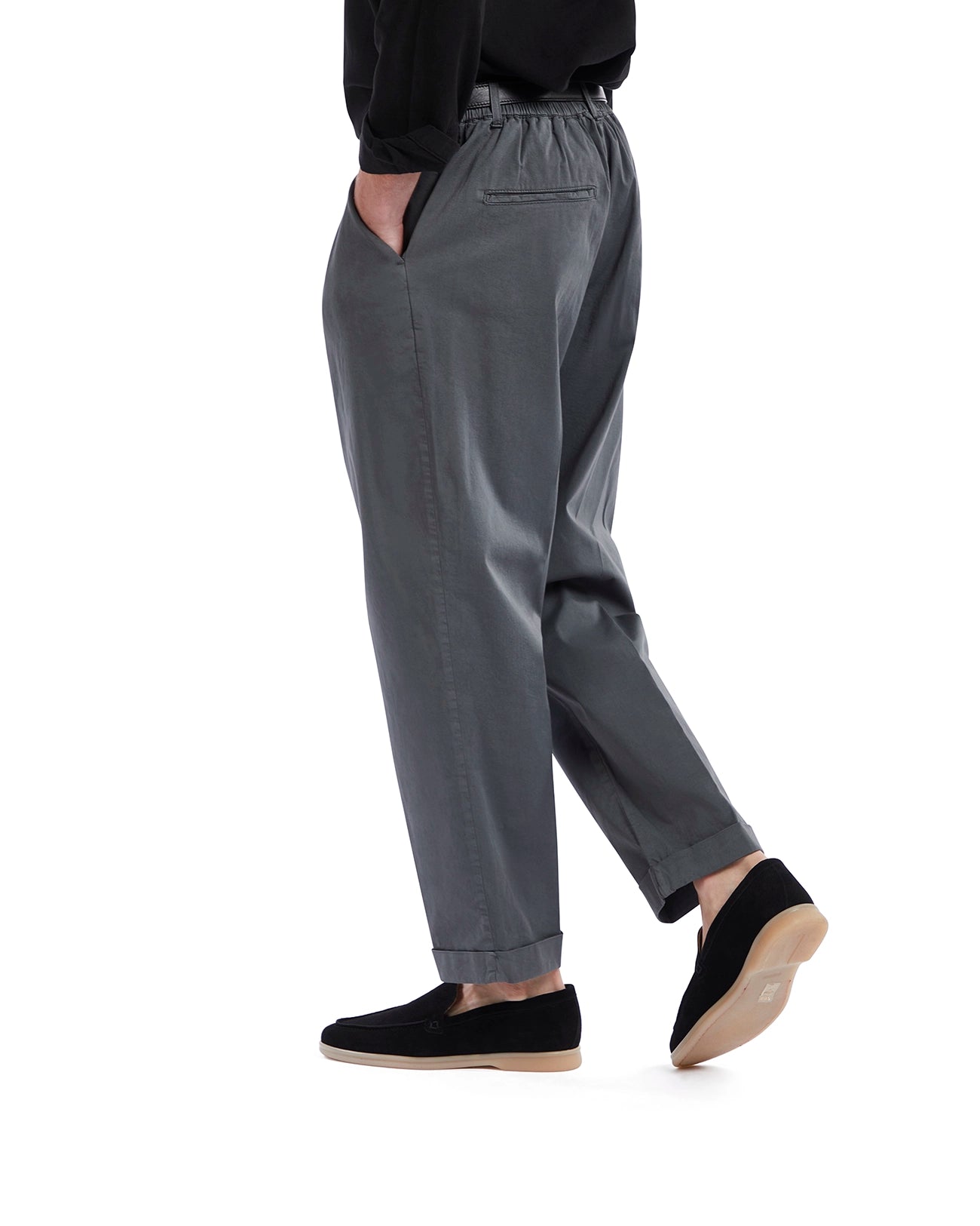 Pantalón Wels de algodón gris