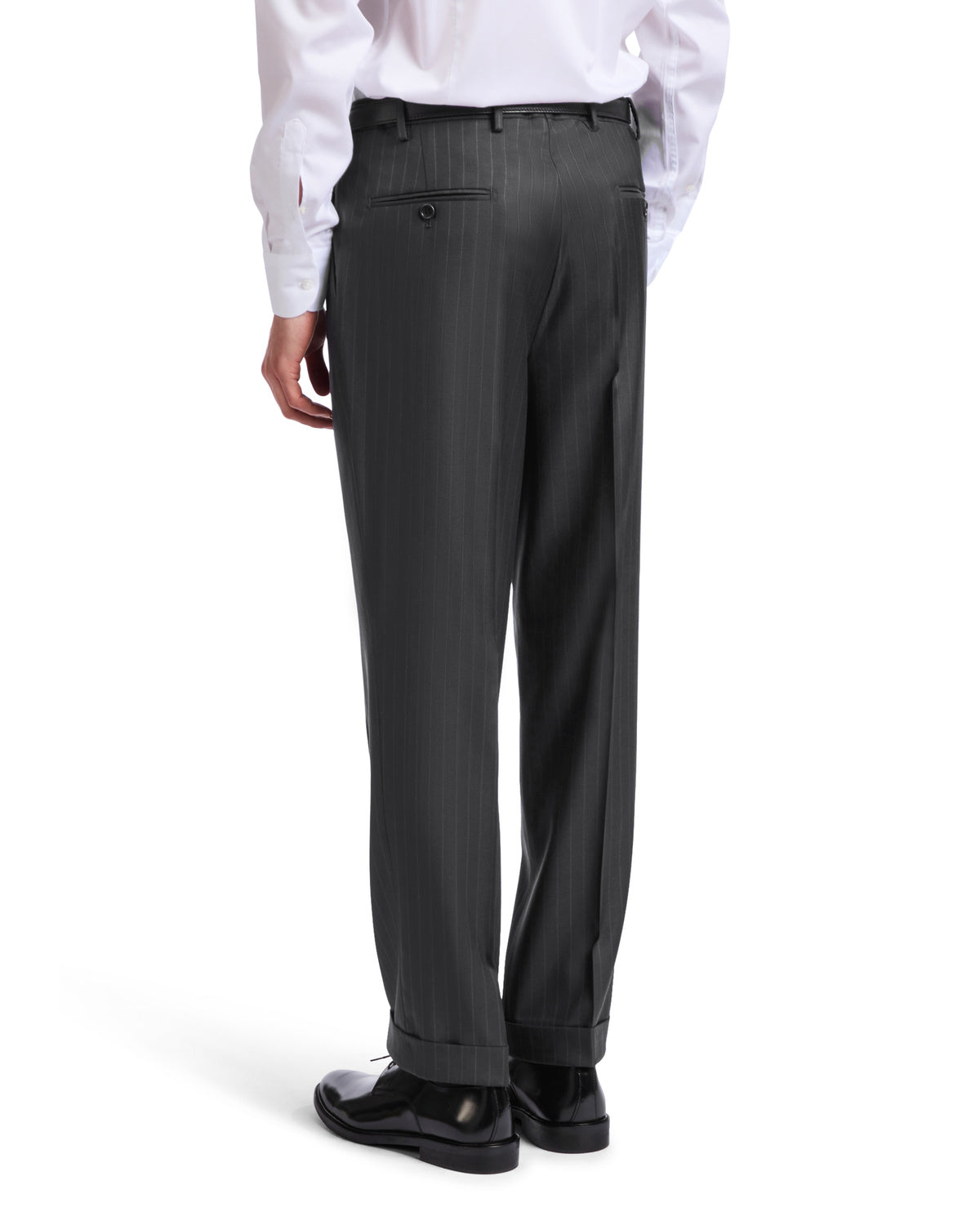 Vantage Drago charcoal wool pinstripe Roma suit