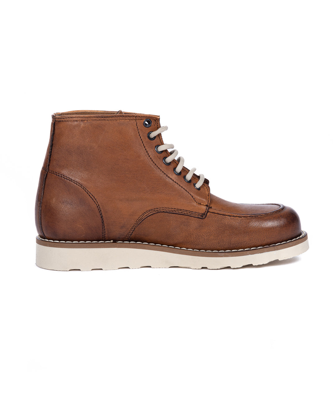 Moon - botte en cuir beige