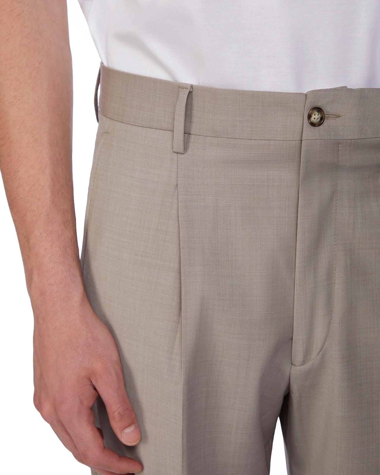 Pantalone Soho in lana beige