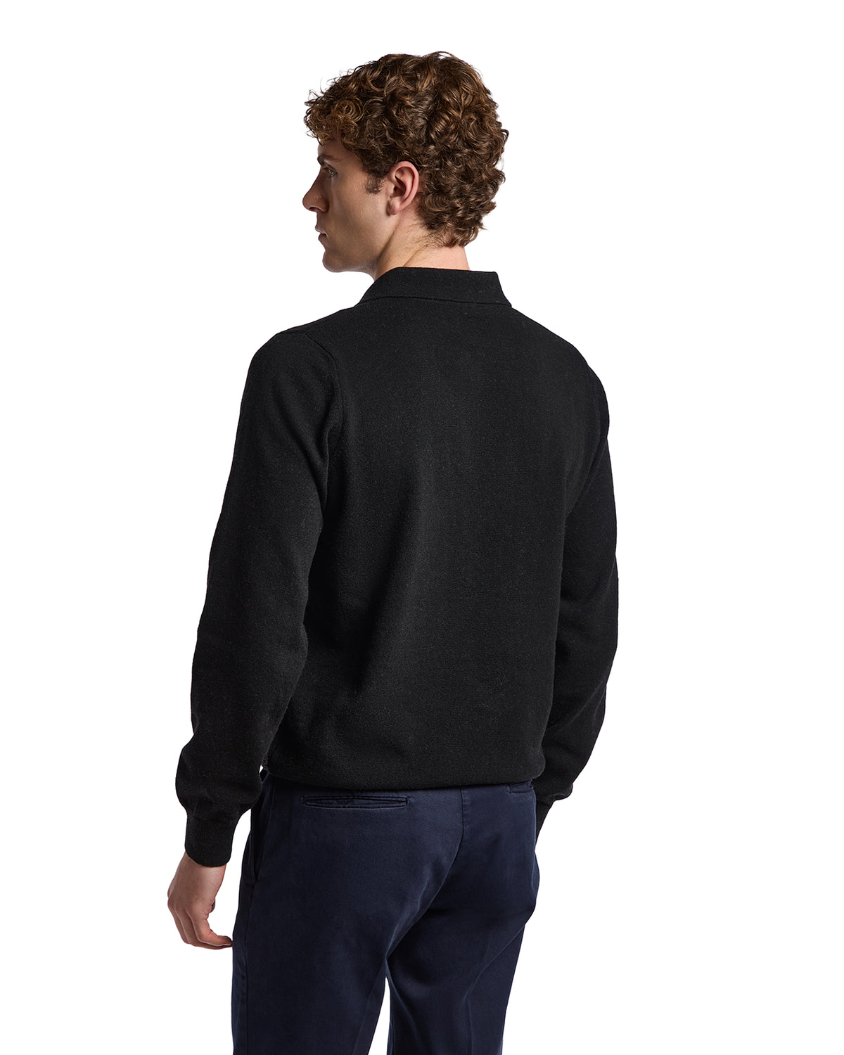 Polo Tiger in misto cachemire nera