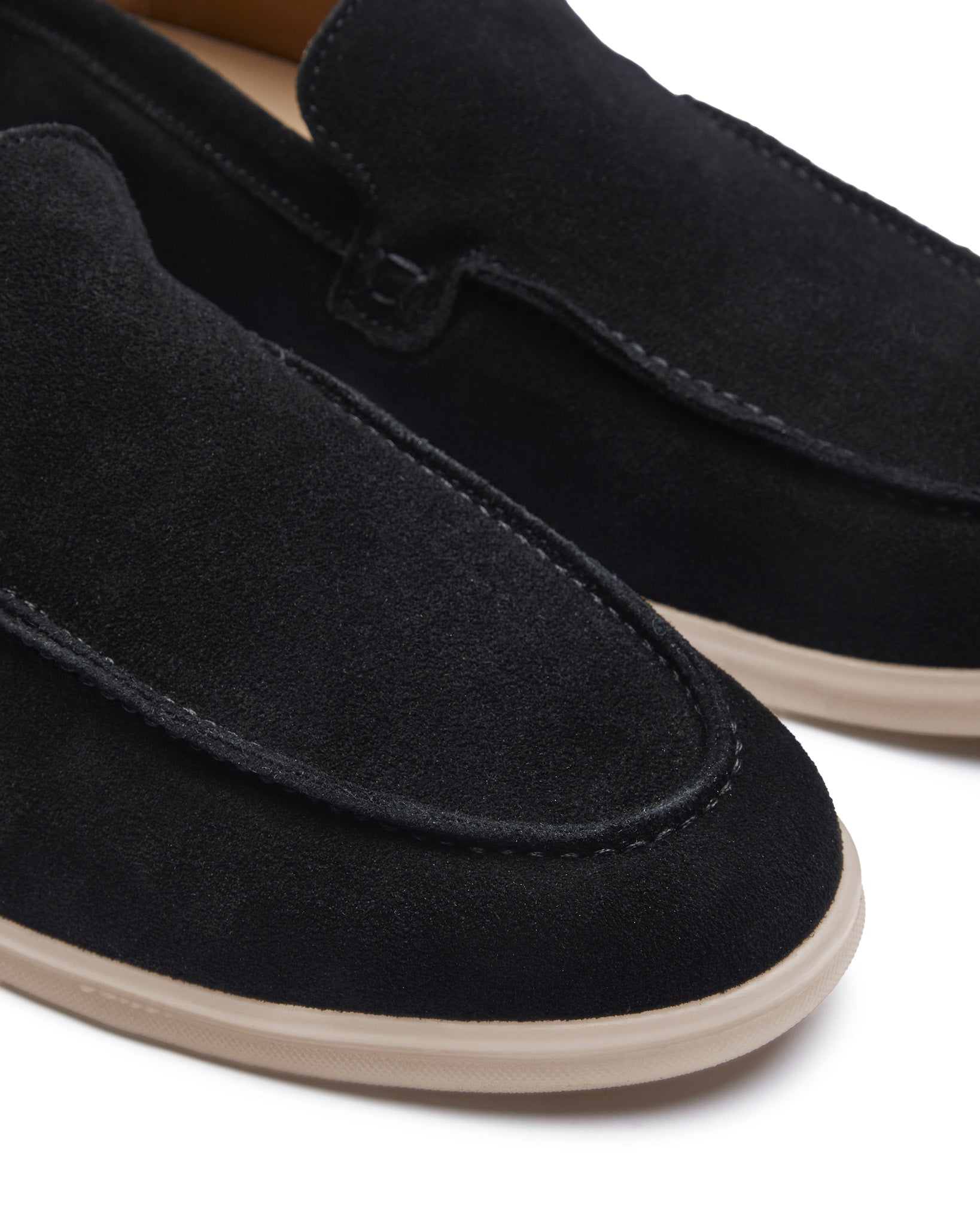 Mocasín Valeri de ante negro