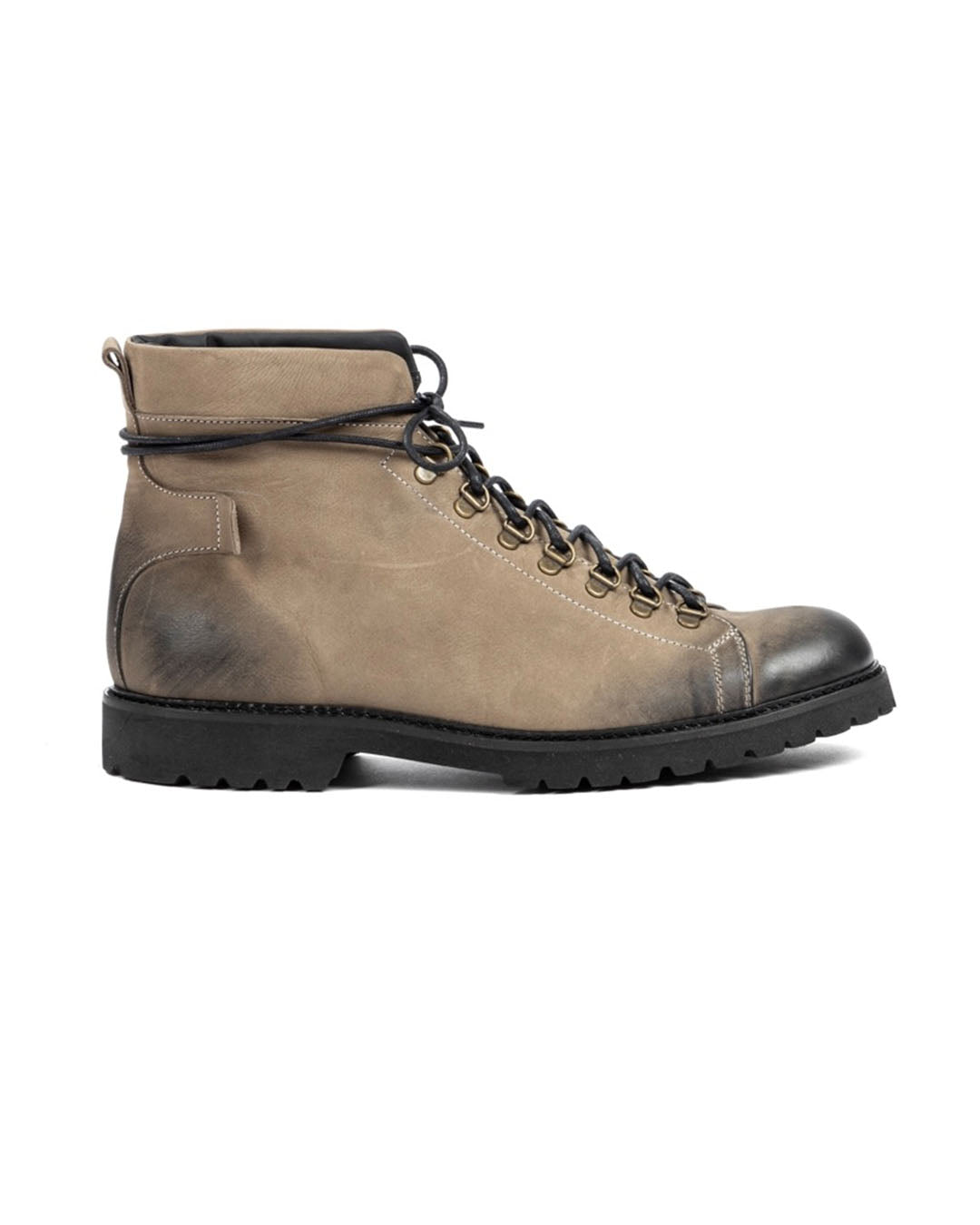 APOLLO - BOTTINES EN CUIR NUBUCK MUD