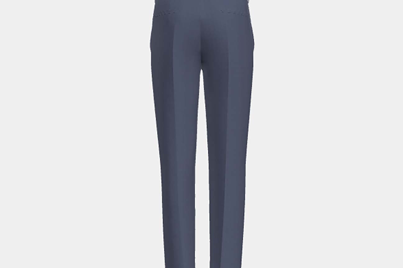 Made-to-measure solaro 130s wool trousers in light blue Caccioppoli