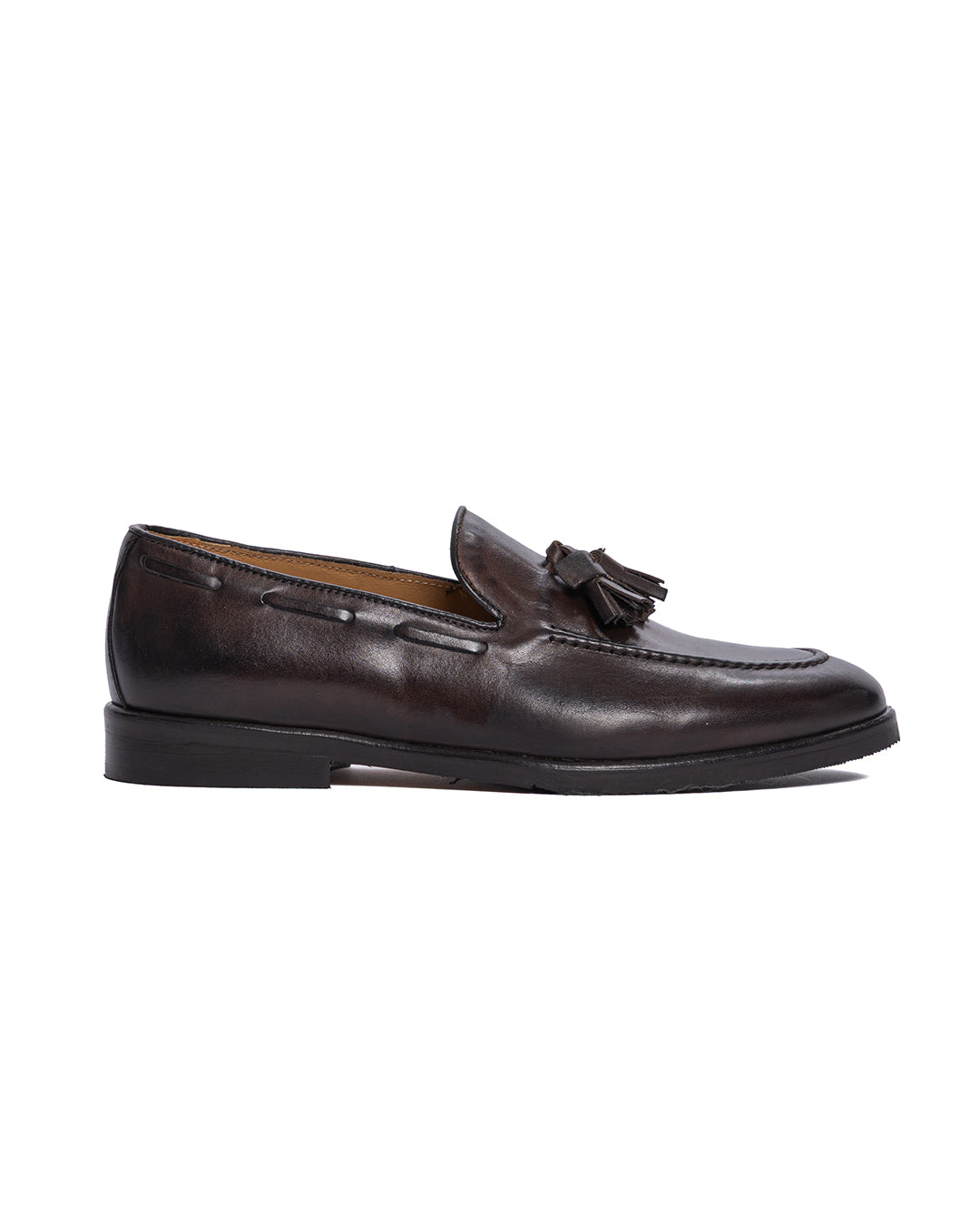 Jasper - mocassin en cuir marron foncé