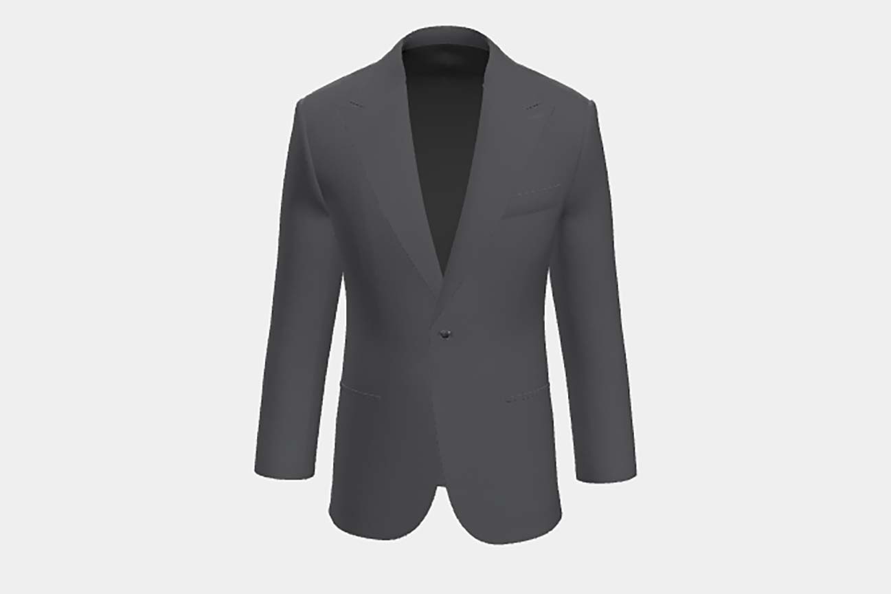 Veste de tailleur en laine grise des années 130 Caccioppoli