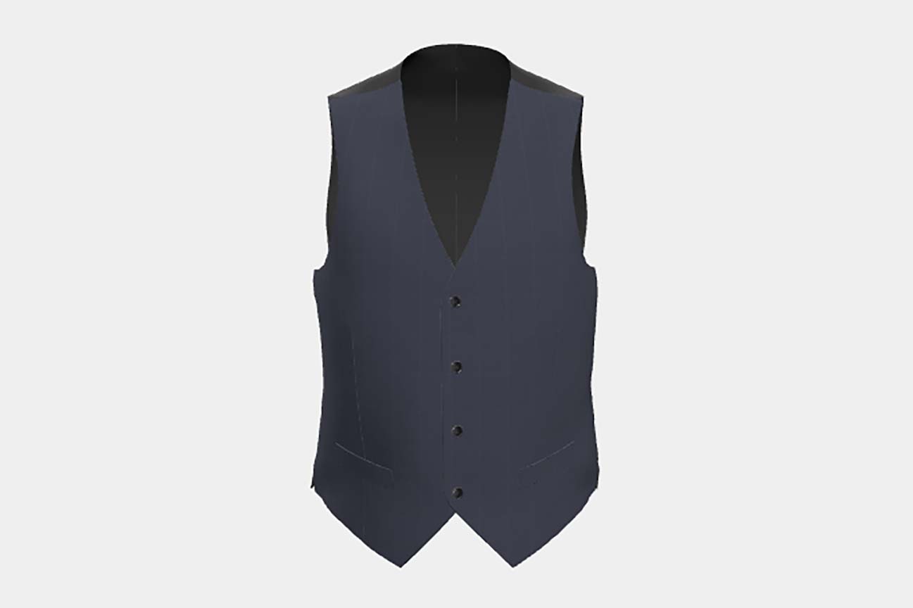 Canonico cream 110s wool tailored vest