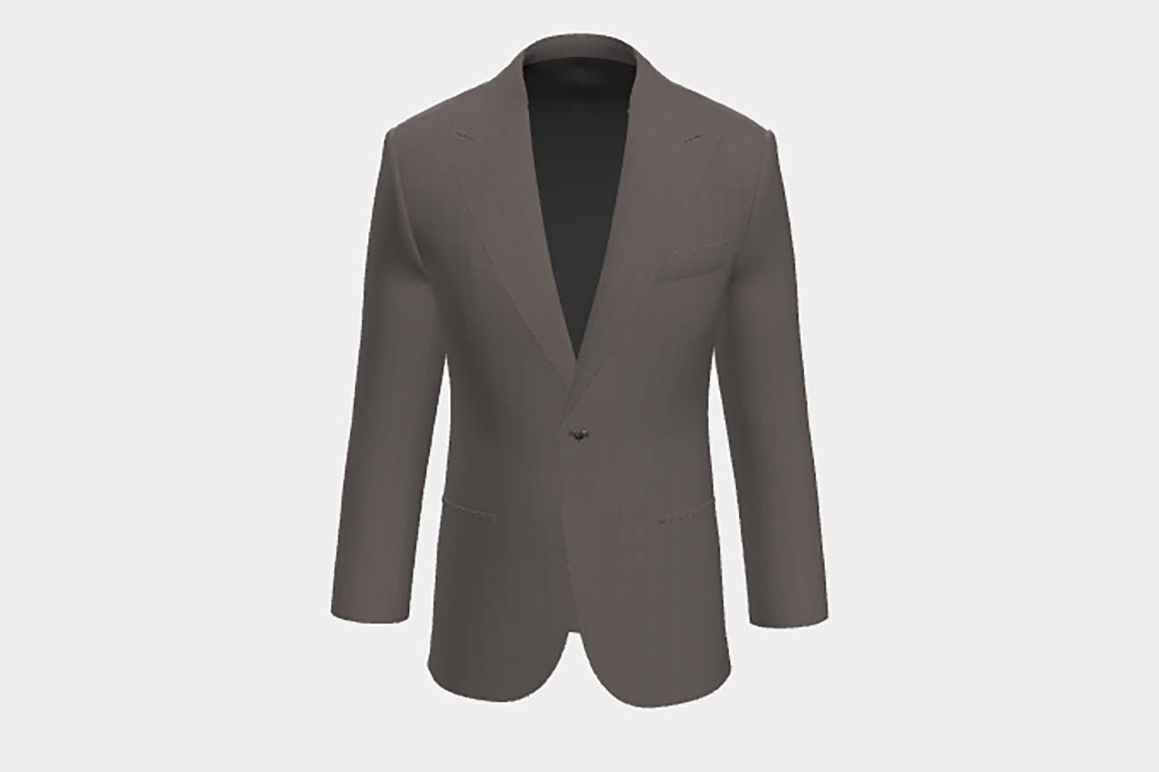 Veste tailleur en laine et soie beige années 150 Caccioppoli