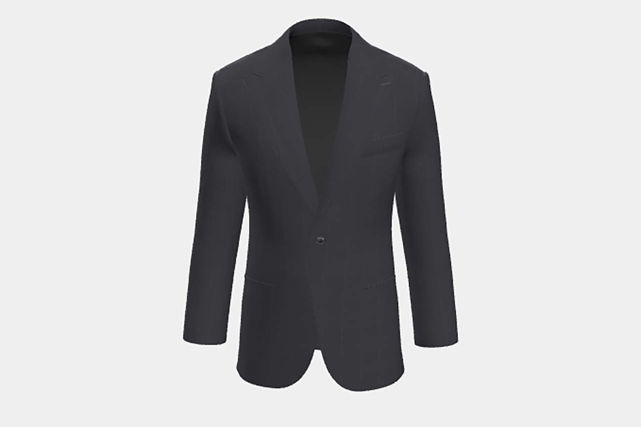 Canonico blue 110s wool tailored jacket