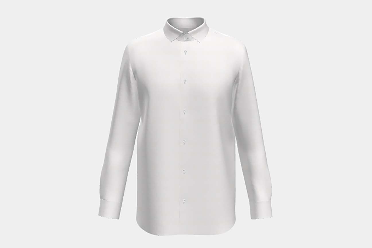 Camicia su misura cotone bianco