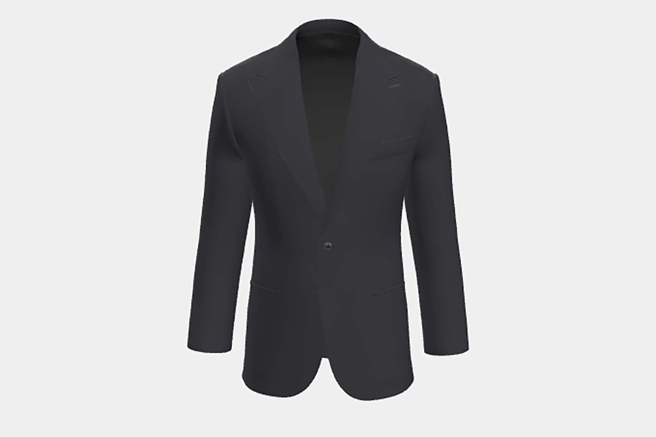 Canonico blue 110s wool tailored jacket