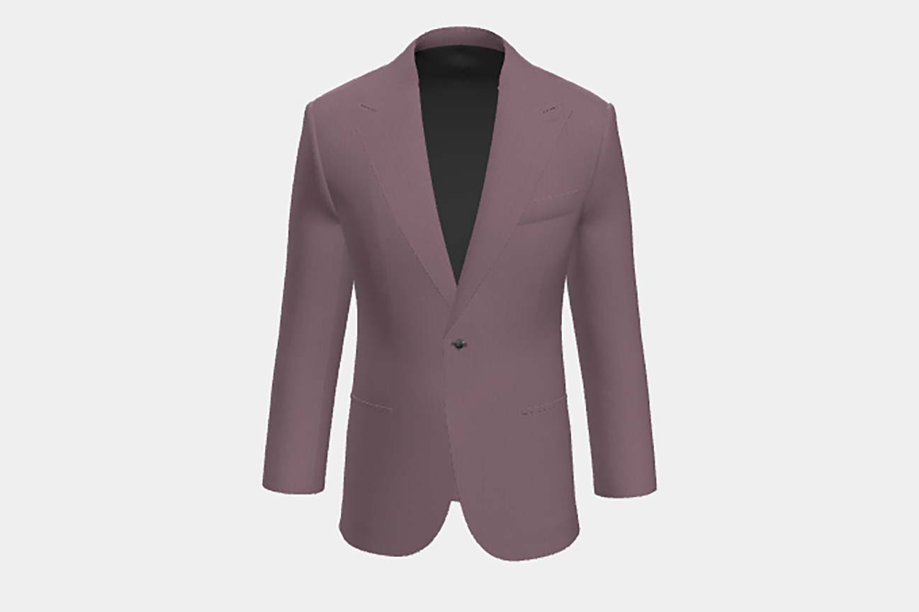 150s pink tailored wool and silk jacket Caccioppoli