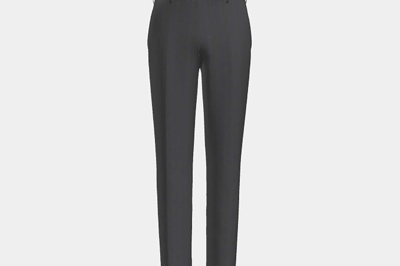 Pantalone su misura lana 110s grigio Canonico
