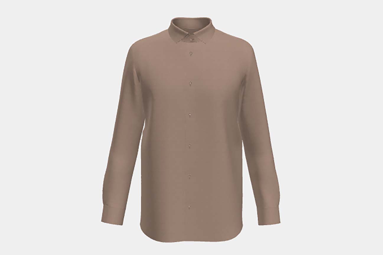 Brown tailored shirt