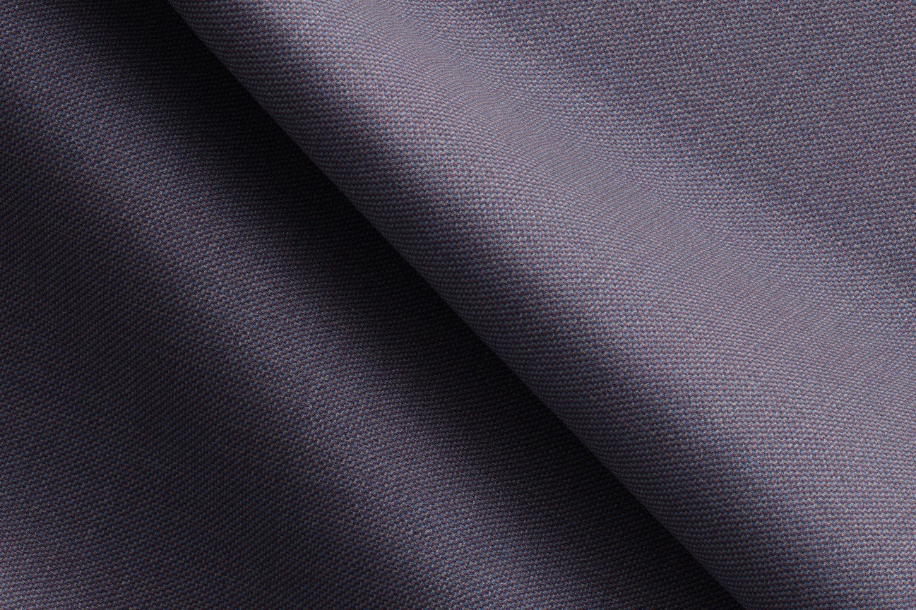 Made to measure wool and silk suit 150s purple Caccioppoli