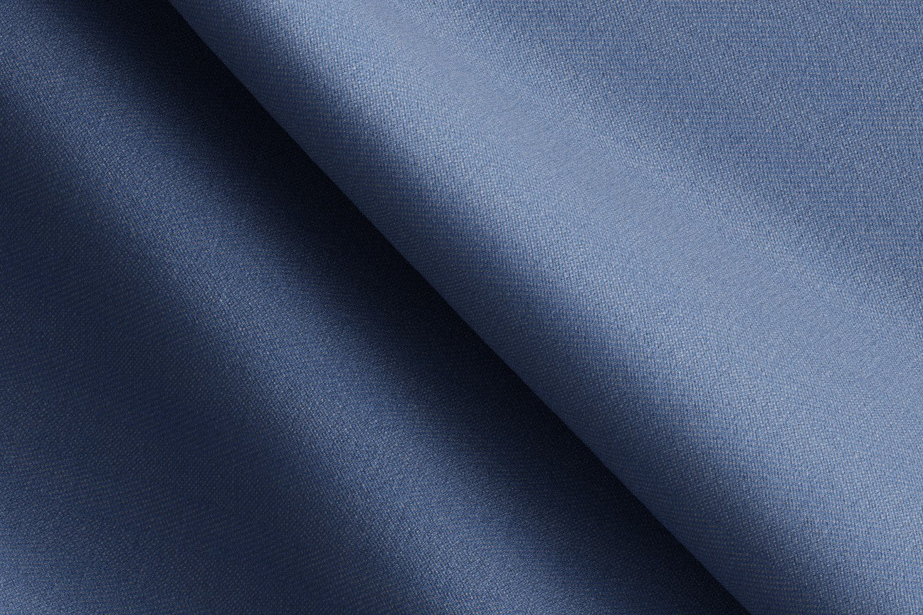 Made-to-measure solaro 130s wool trousers in light blue Caccioppoli