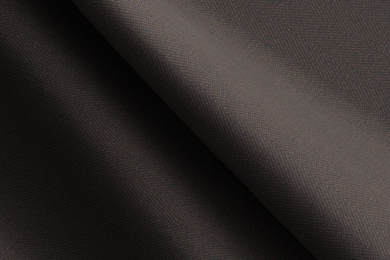 Gilet su misura lana solaro 130s marrone Caccioppoli