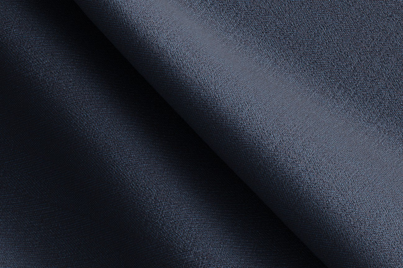 Made-to-measure solaro 130s wool trousers in blue Caccioppoli