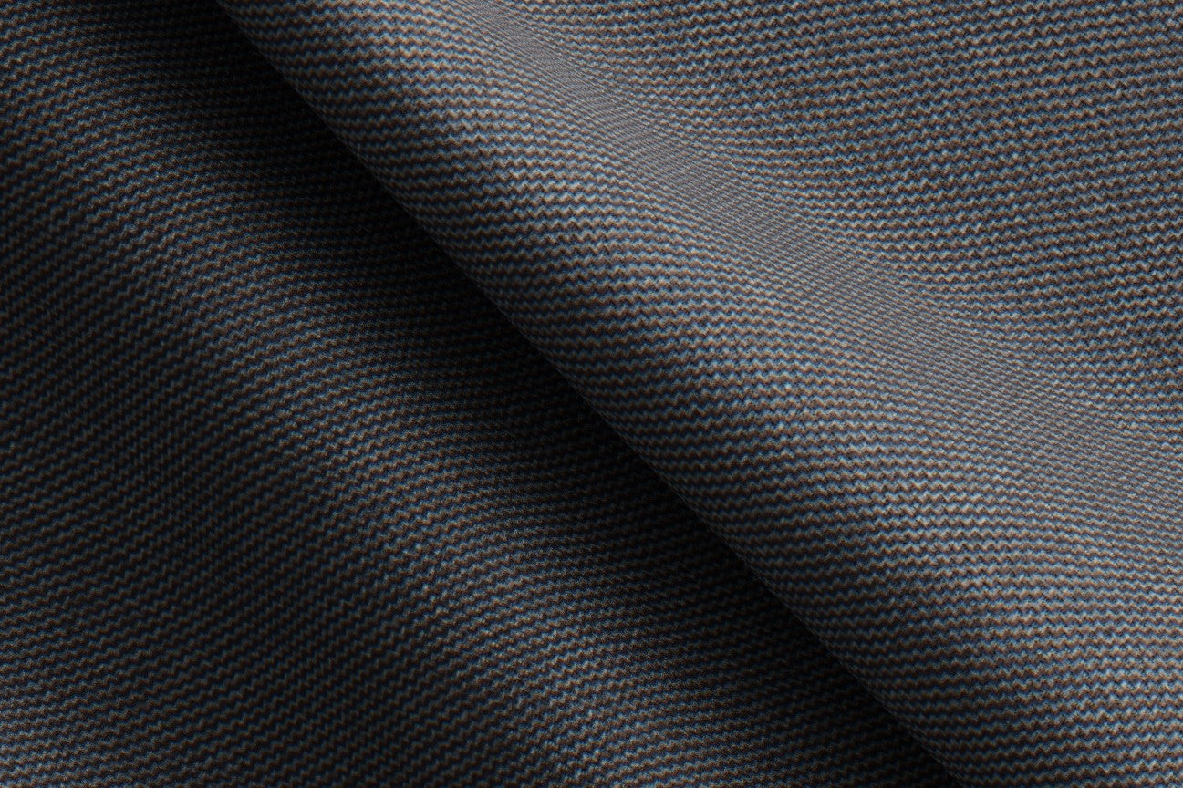 Bespoke 150s gray wool and silk trousers Caccioppoli