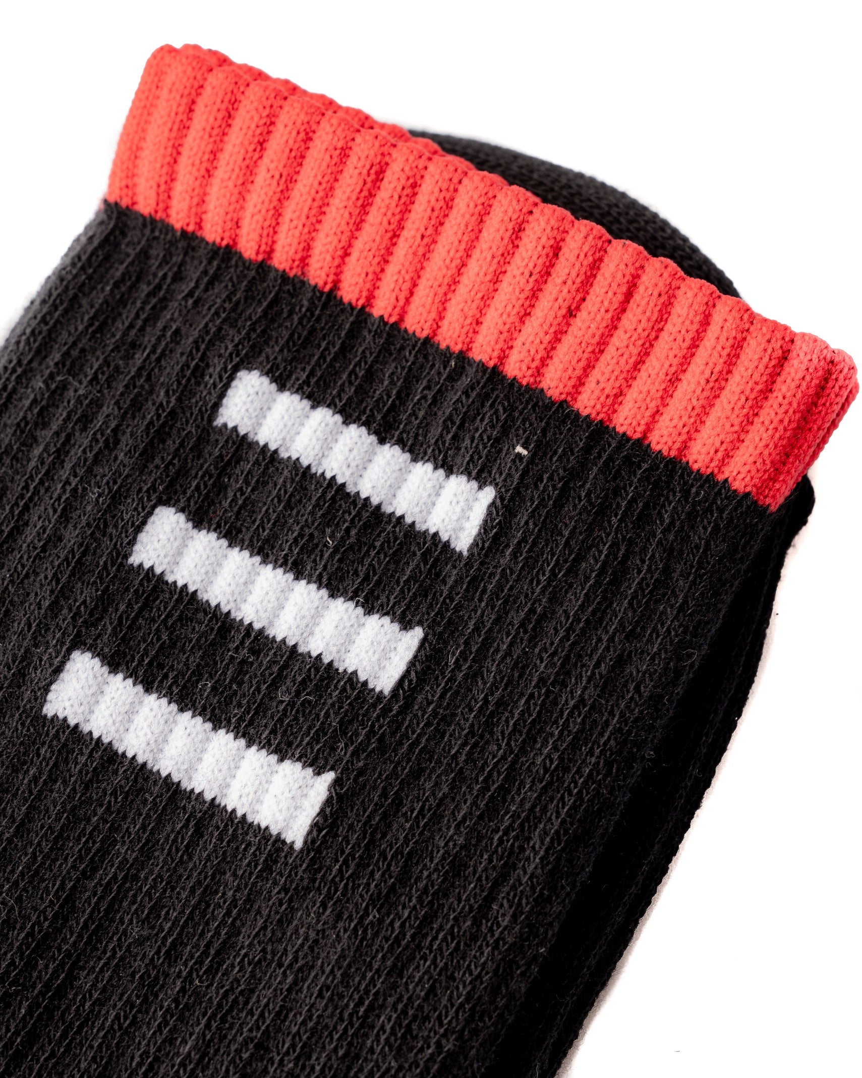RUSSELL - BLACK AND RED TERRY SOCK