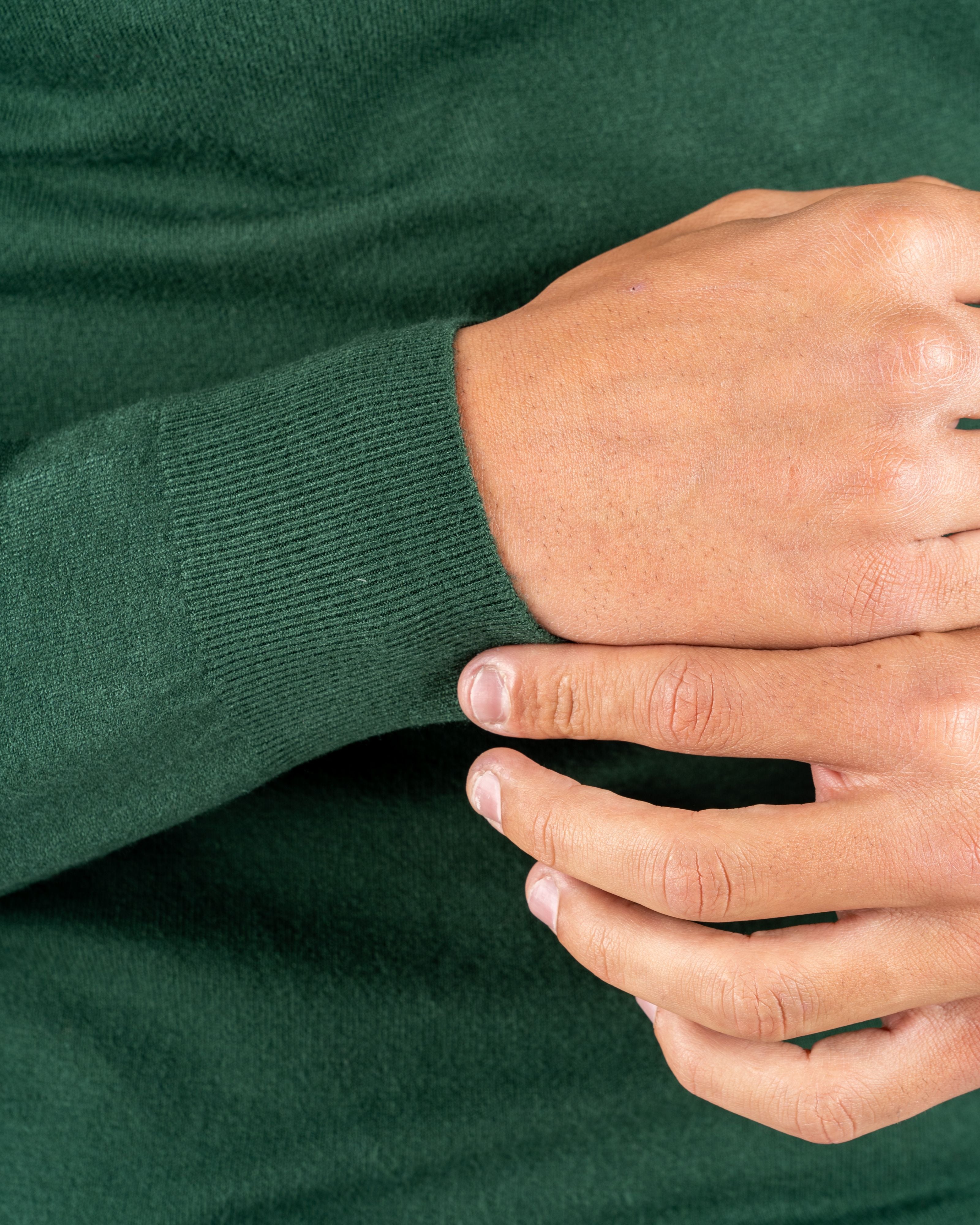 Basic green crewneck
