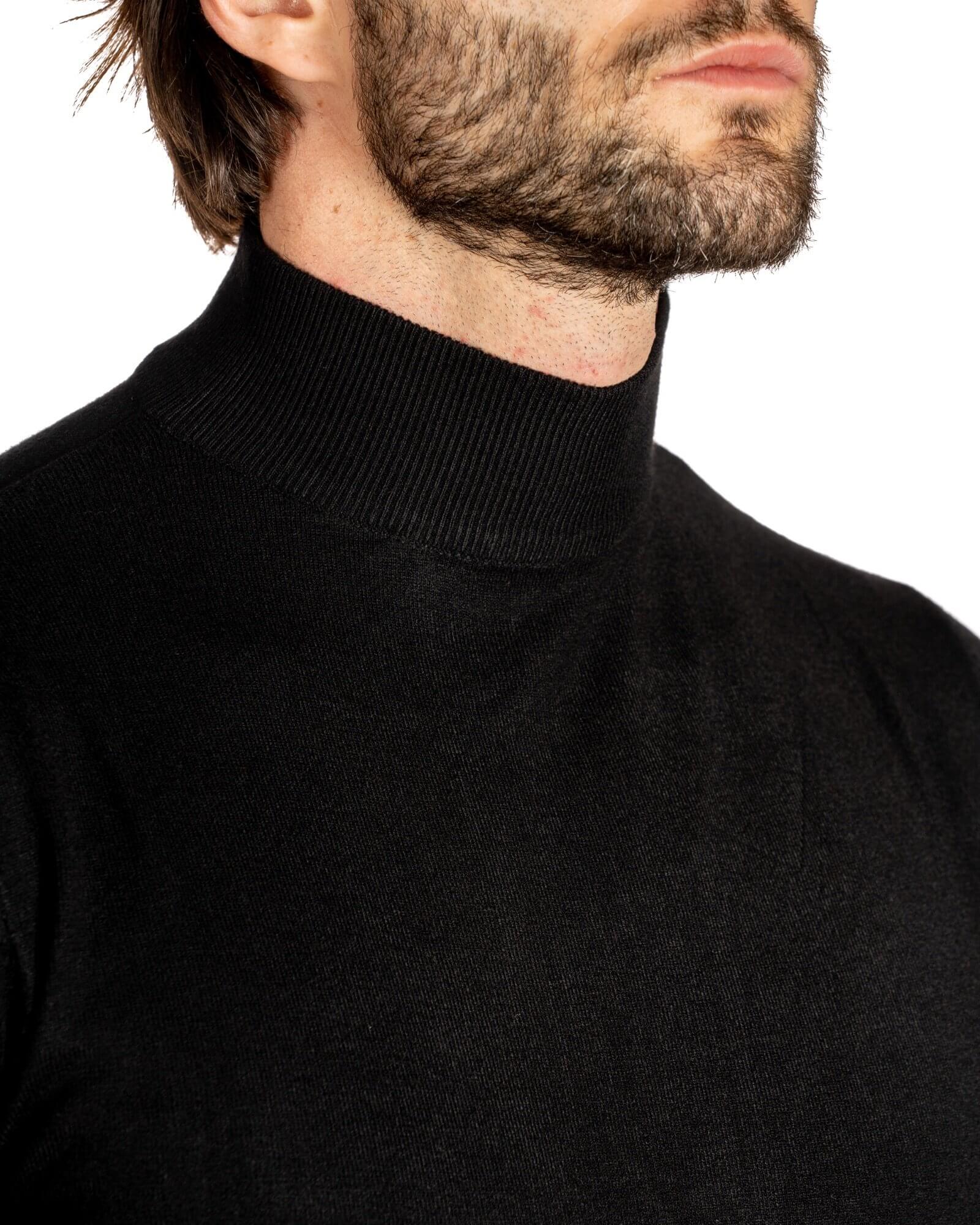 Basic black turtleneck