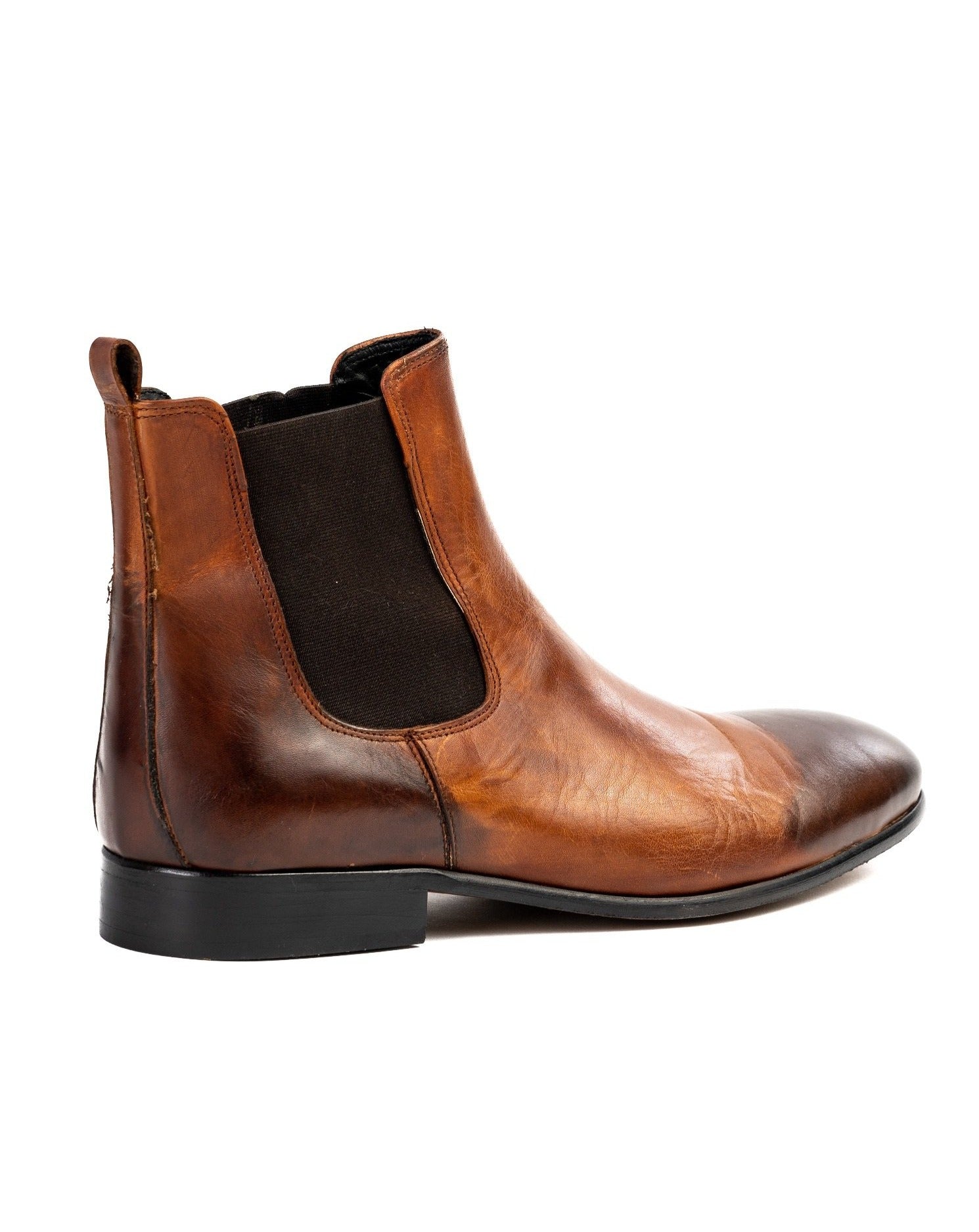 Dre - dirty brown leather chelsea boots