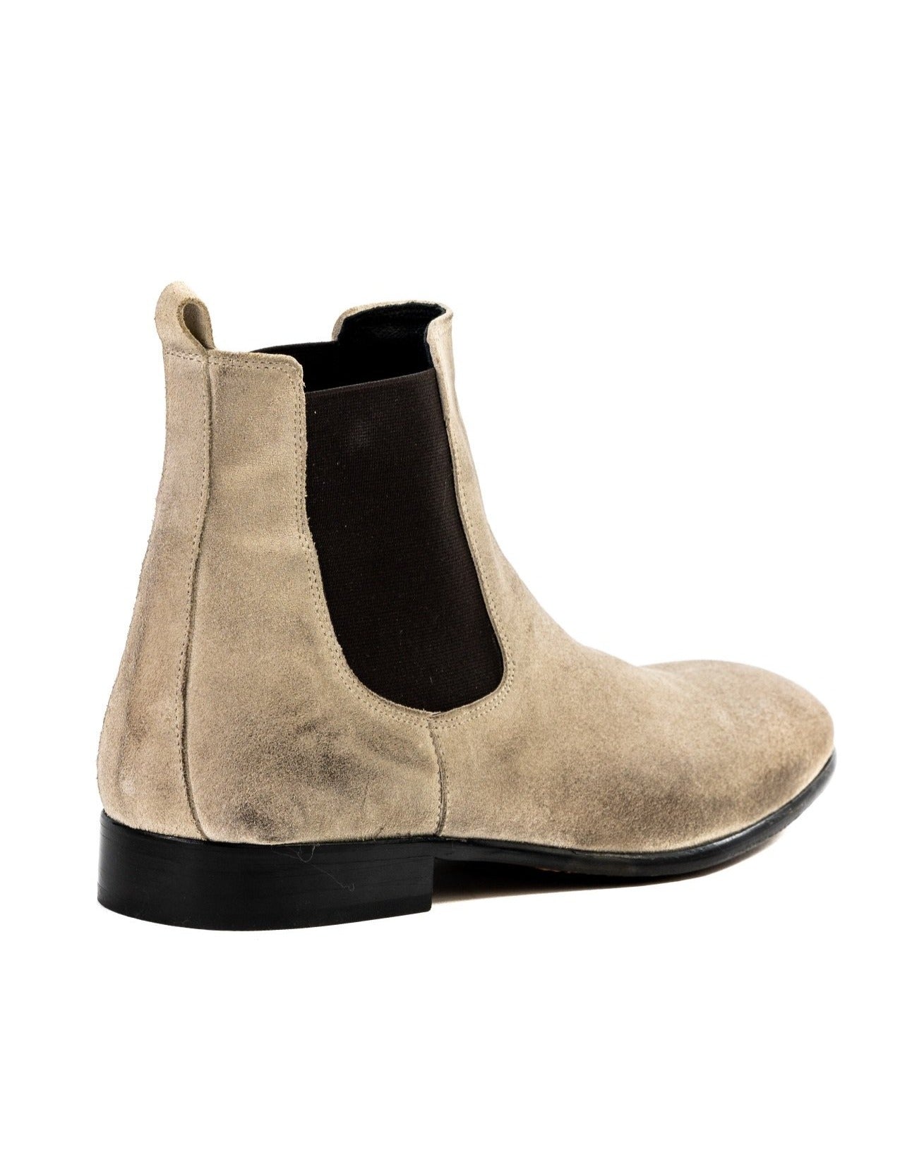 DRE - BOTTES CHELSEA EN DAIM CRÈME