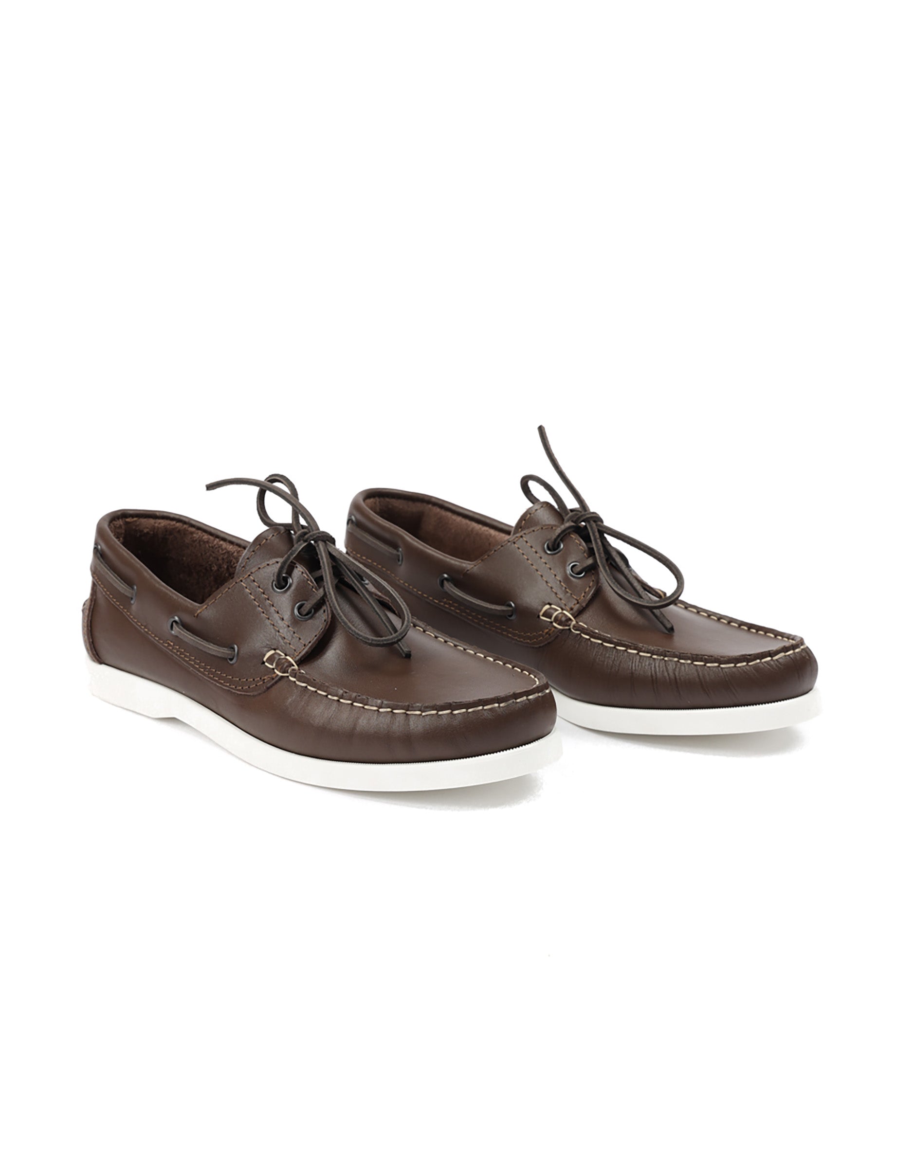 Jimmy - bateau en cuir marron