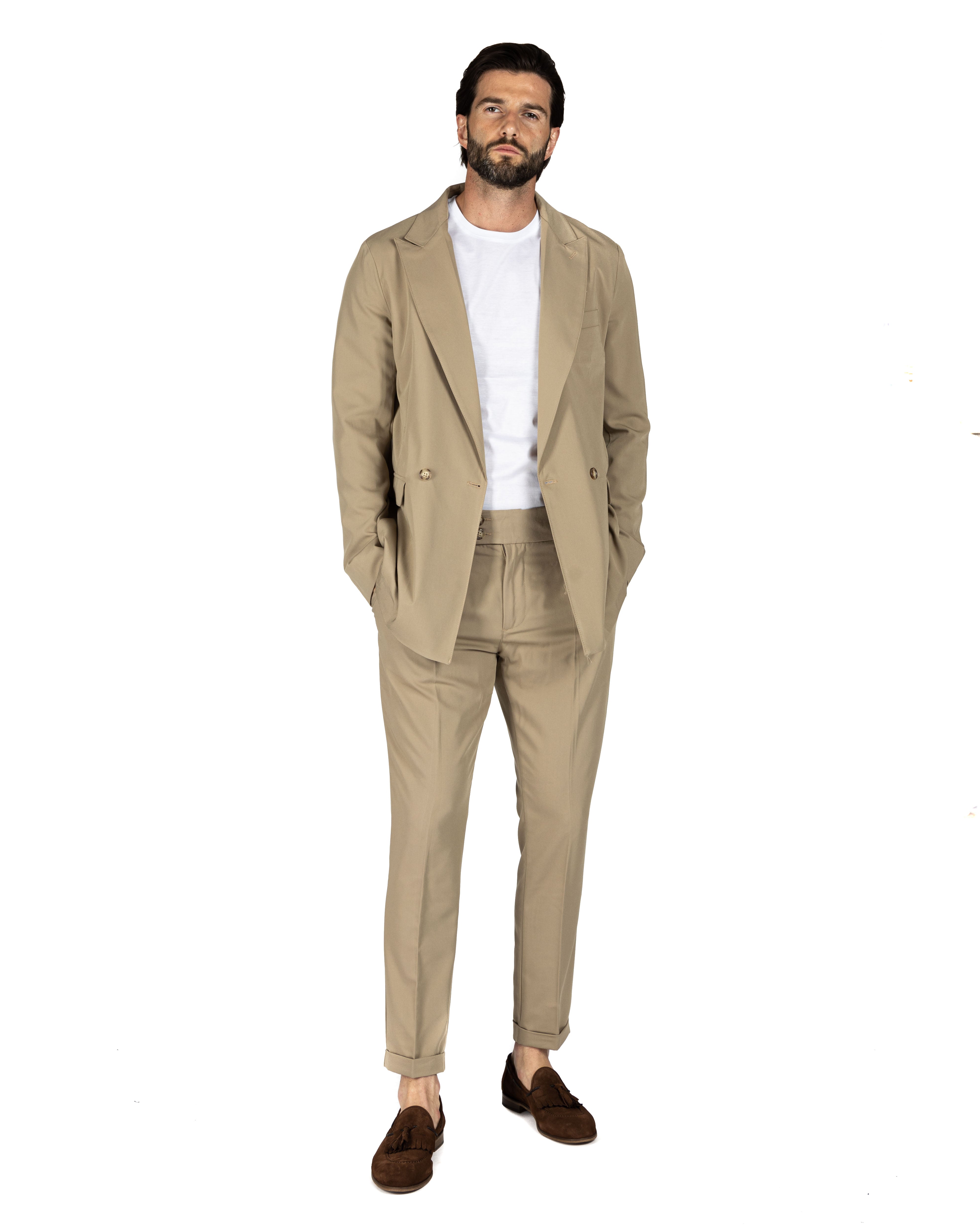 Italian 2.0 - beige double-breasted jacket