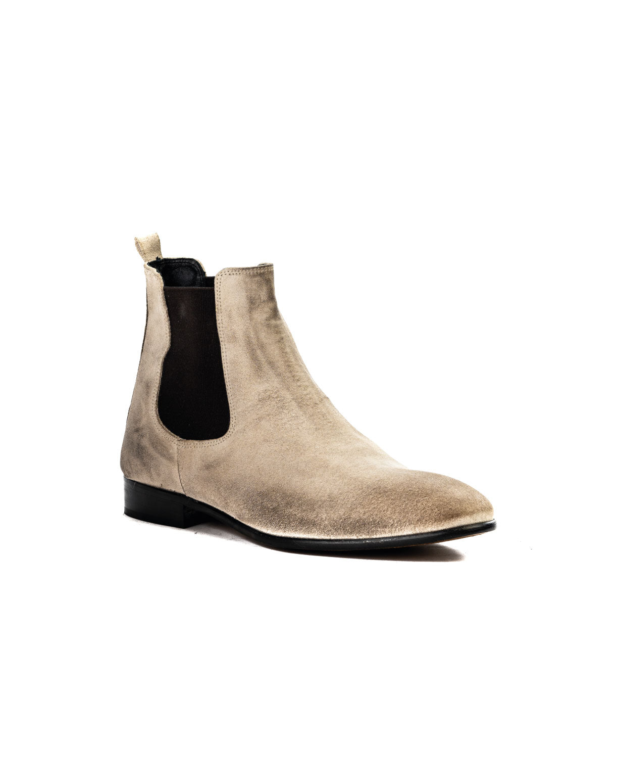 DRE - BOTTES CHELSEA EN DAIM CRÈME