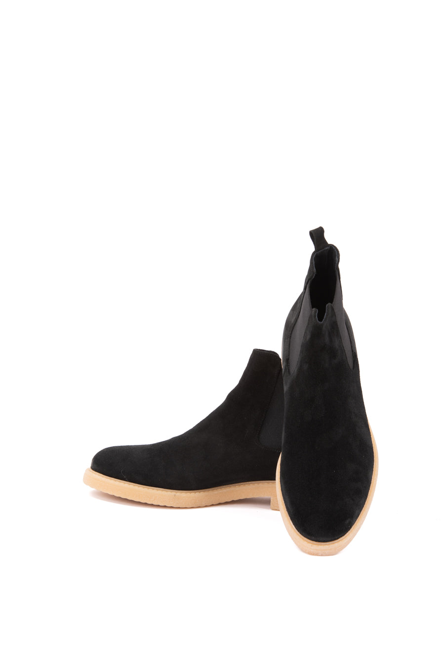 Aigle - bottine à fond crêpe en daim noir
