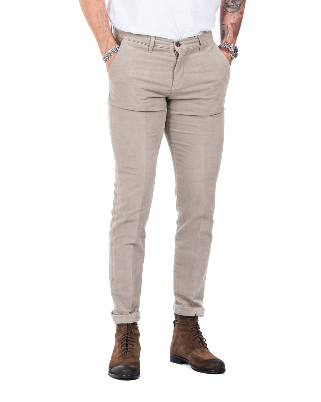 Job - twine moleskin trousers