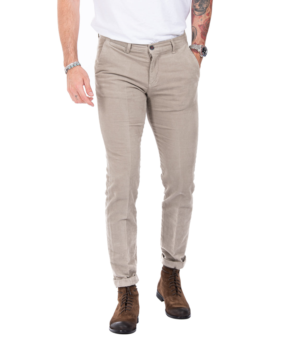 Job - twine moleskin trousers