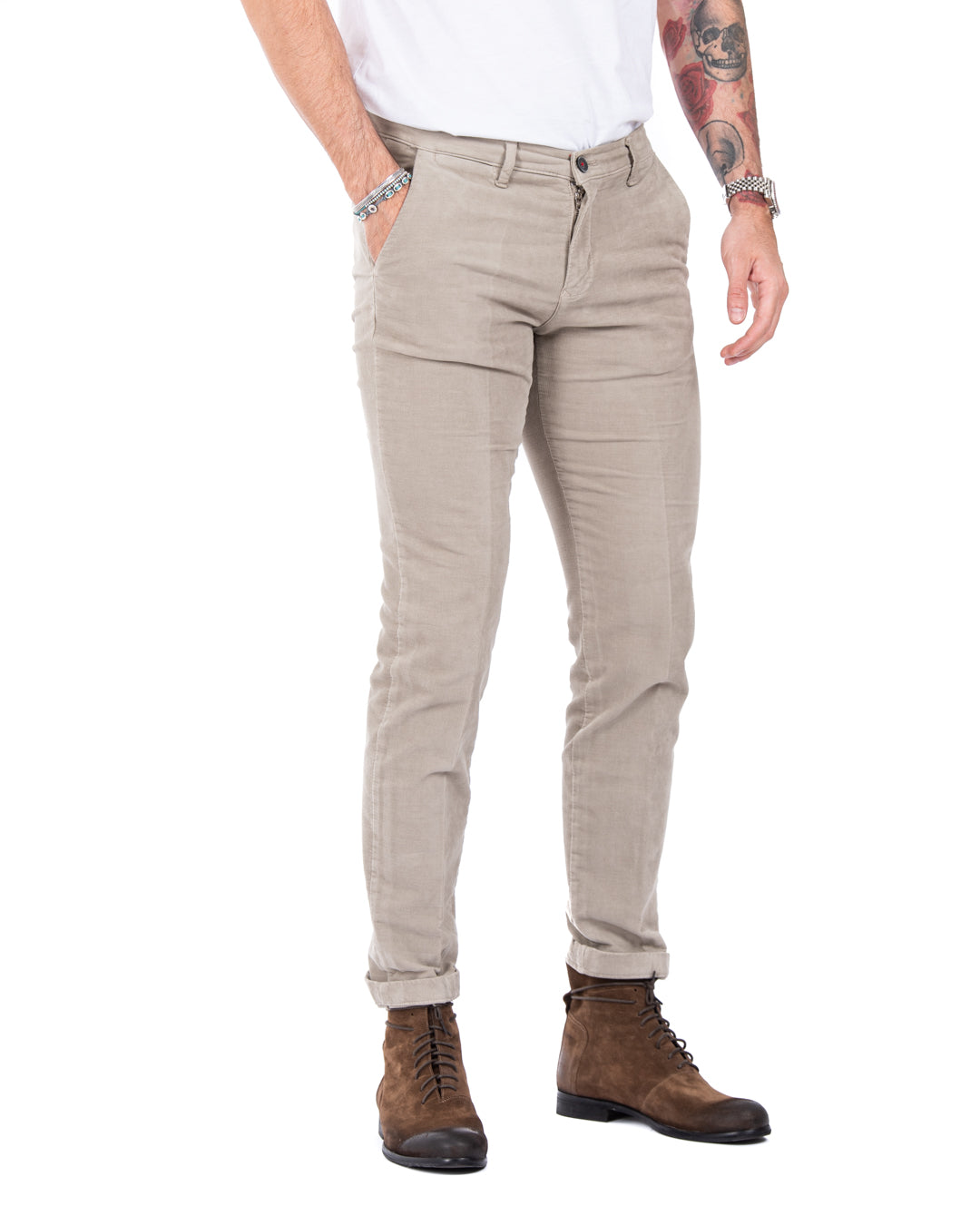Job - twine moleskin trousers