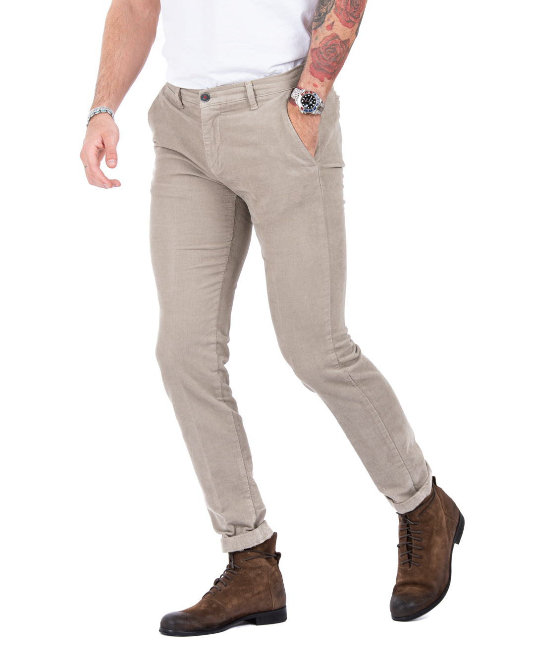Job - twine moleskin trousers