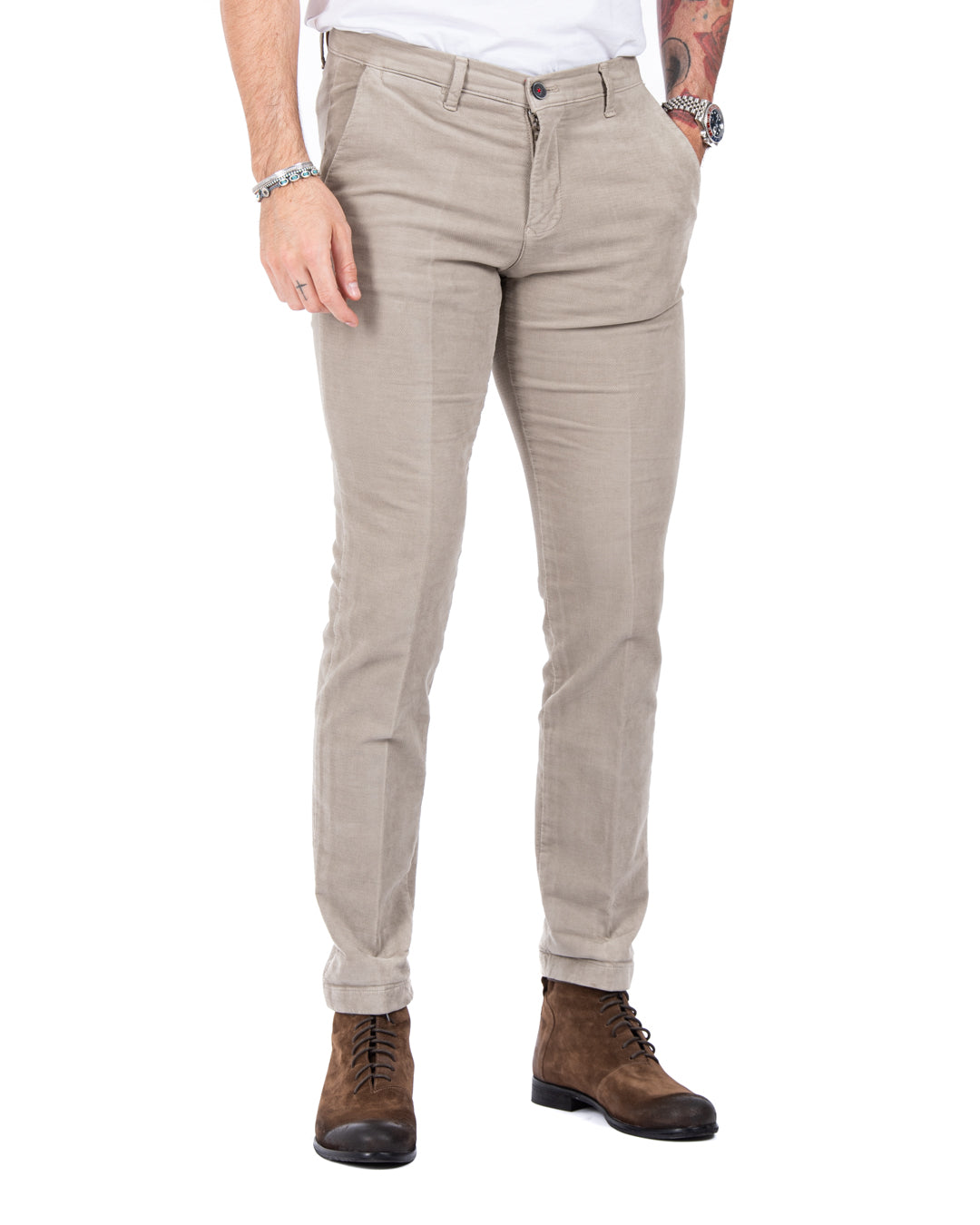 Job - twine moleskin trousers