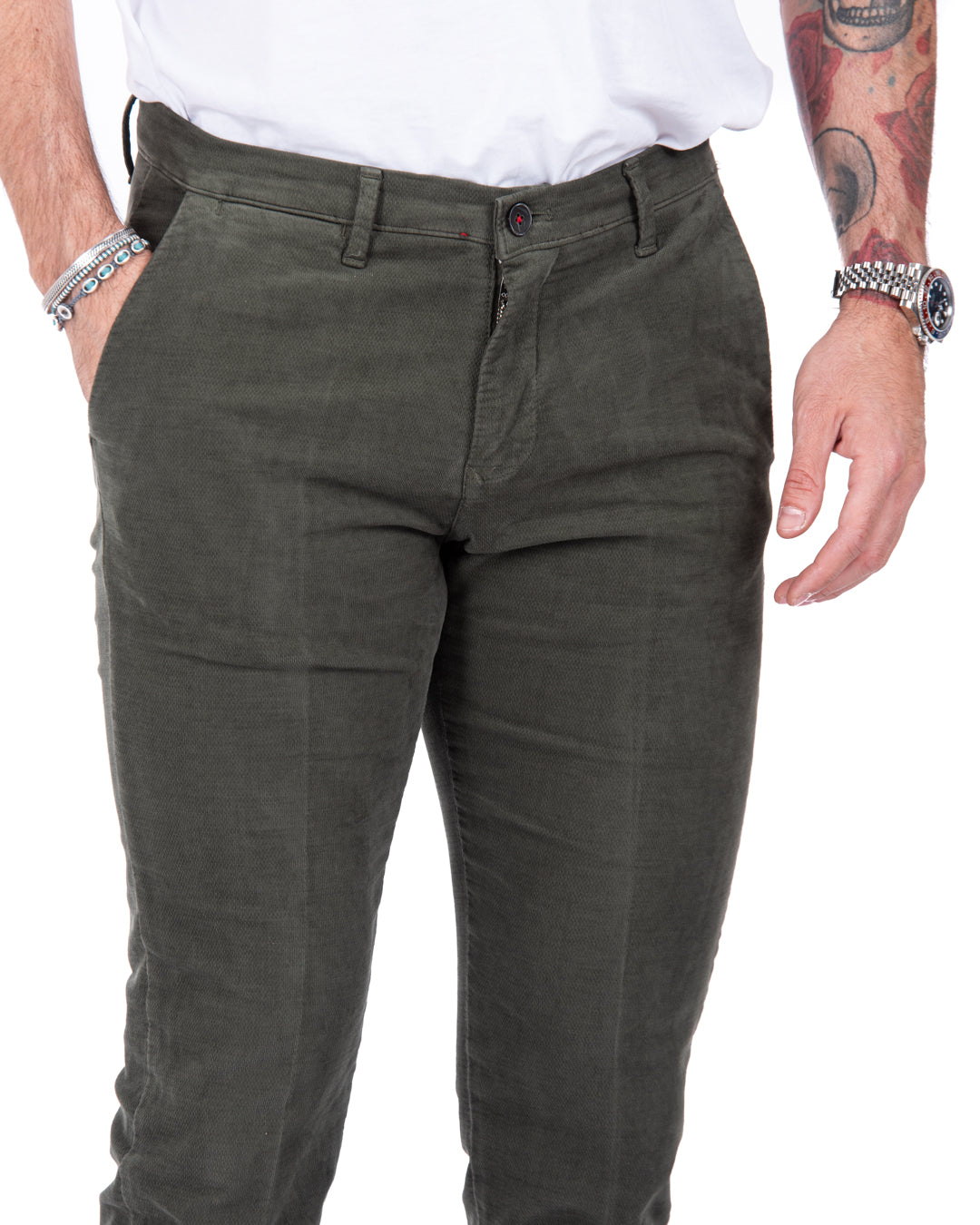 Job - pantalon militaire en velours côtelé