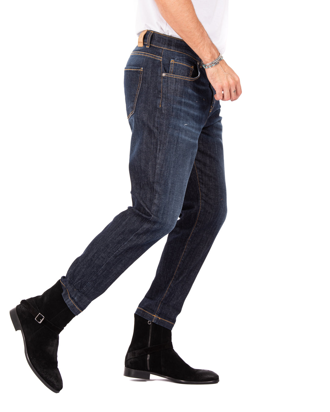 Main - classic dark wash skinny jeans