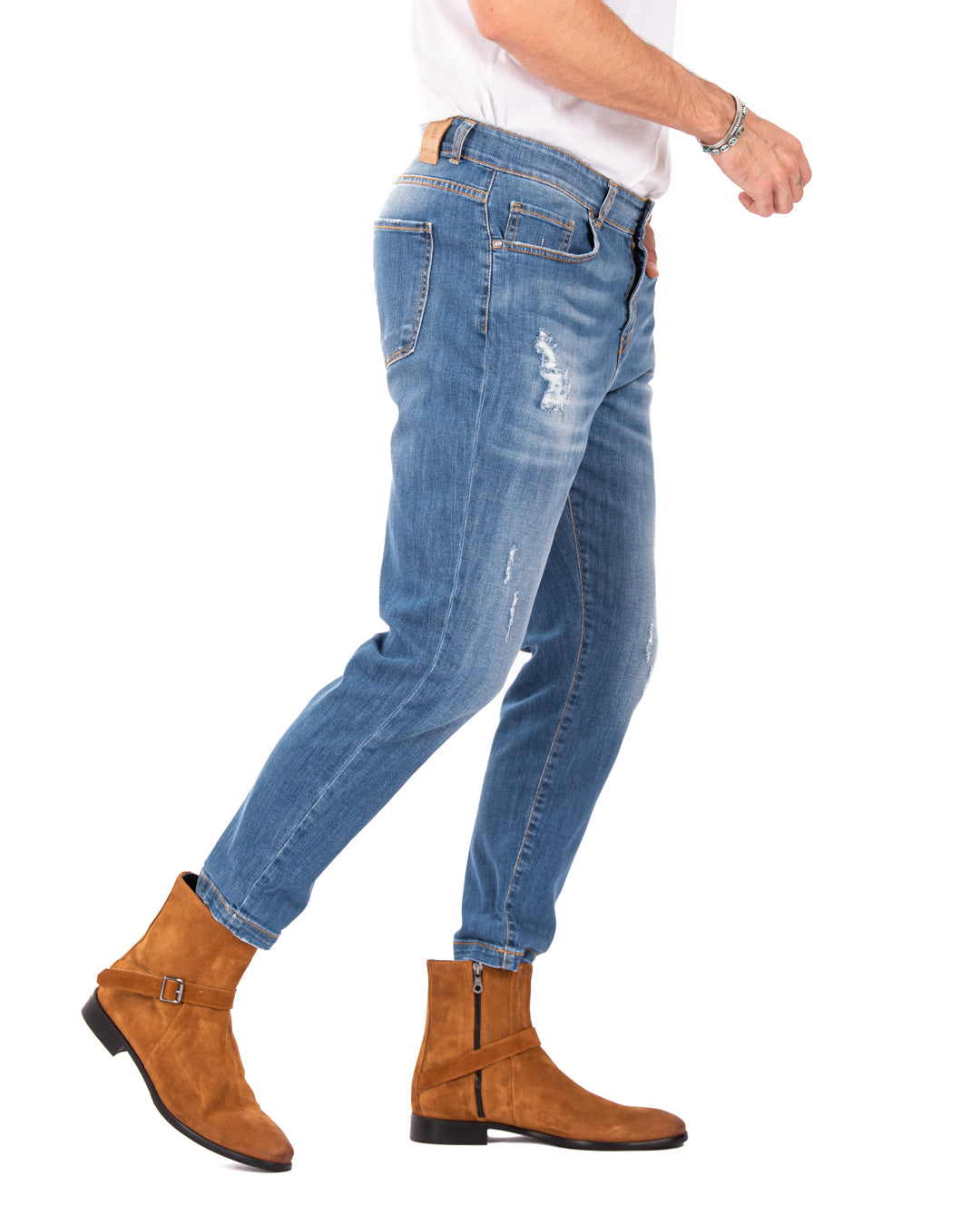 Main - classic light wash skinny jeans