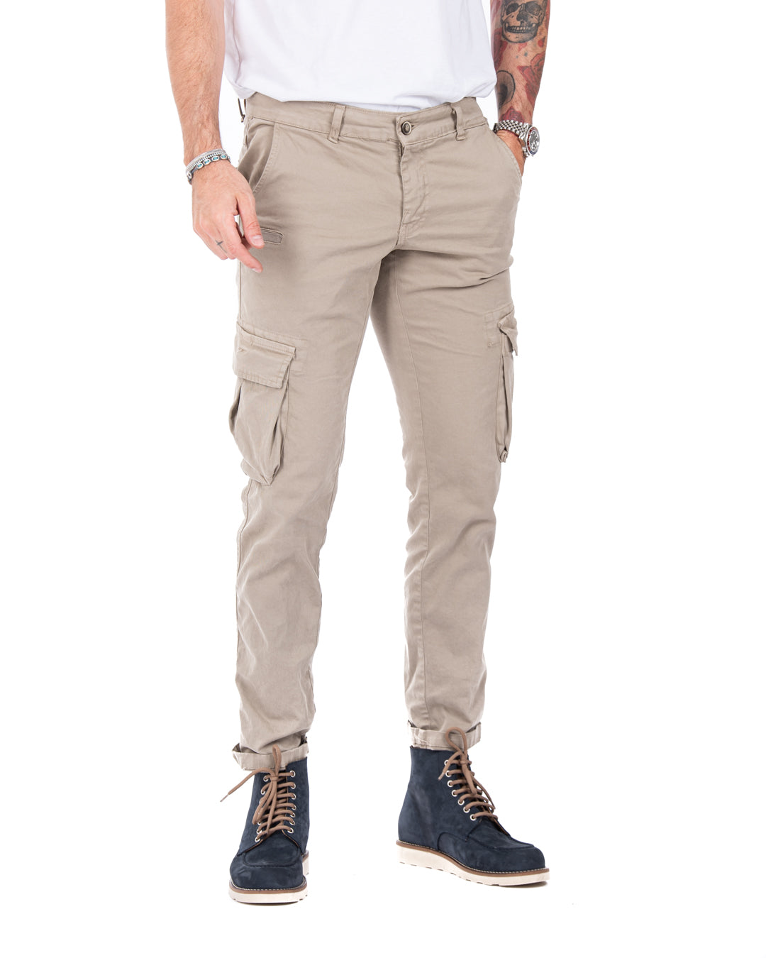 Roy - twine cargo trousers