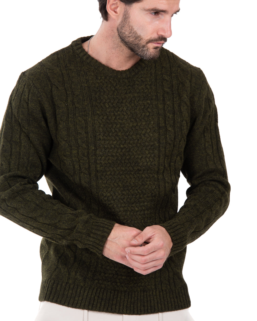 Leiden - military braided sweater