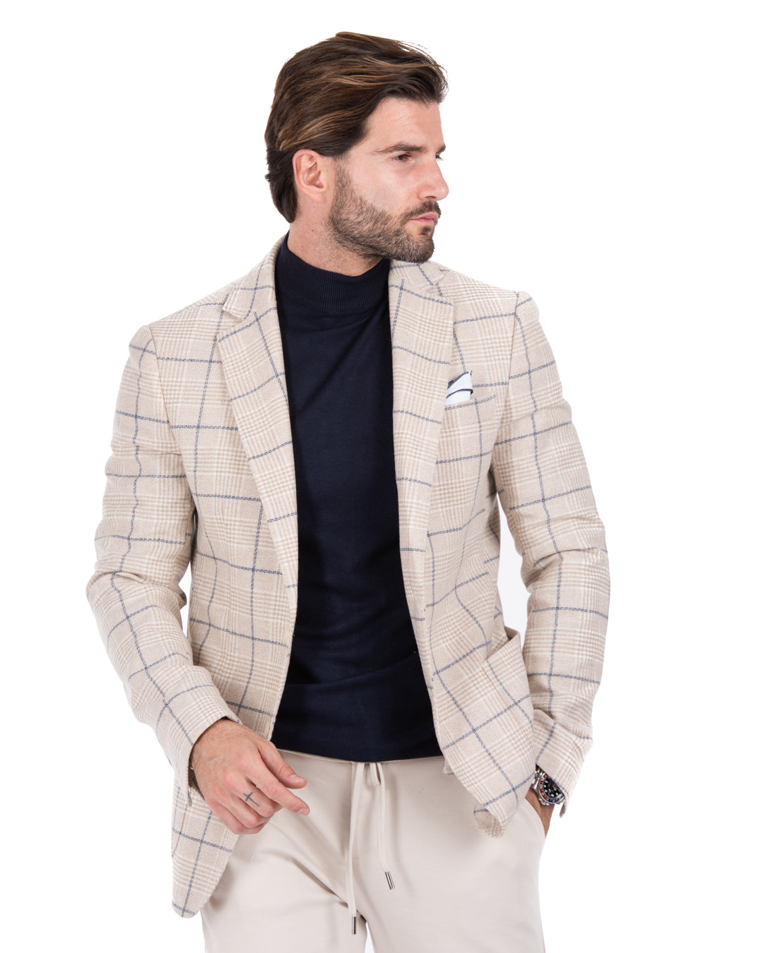 Skid - white square jacket