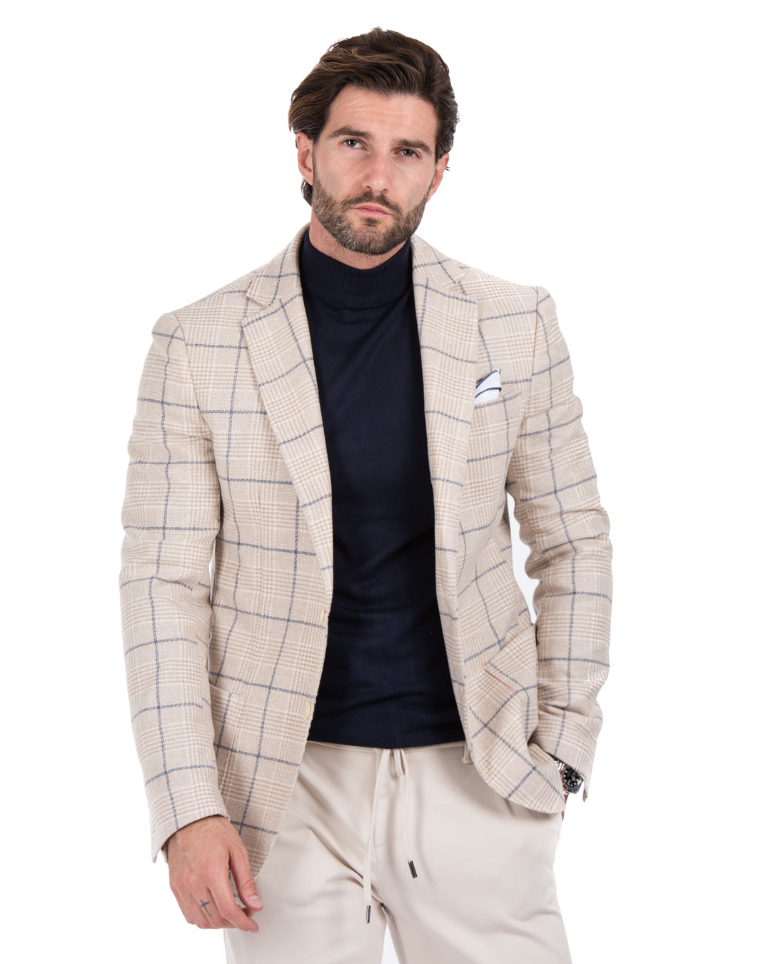 Skid - white square jacket
