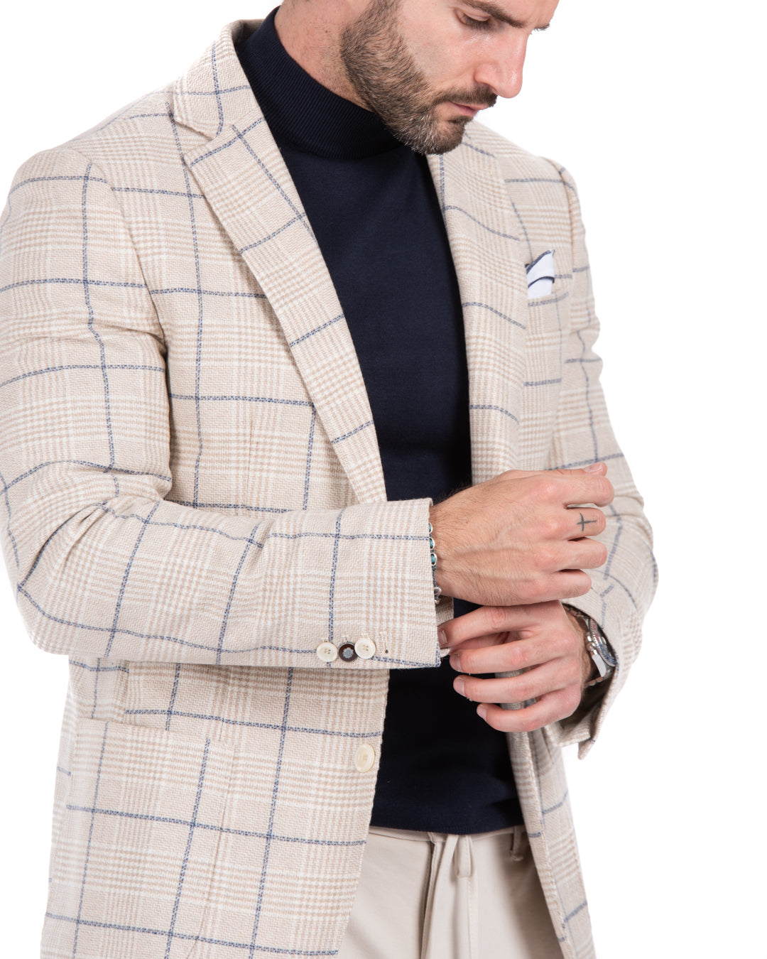 Skid - white square jacket