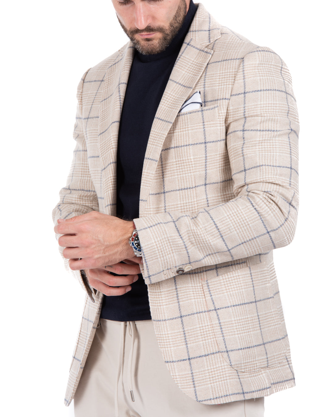 Skid - white square jacket