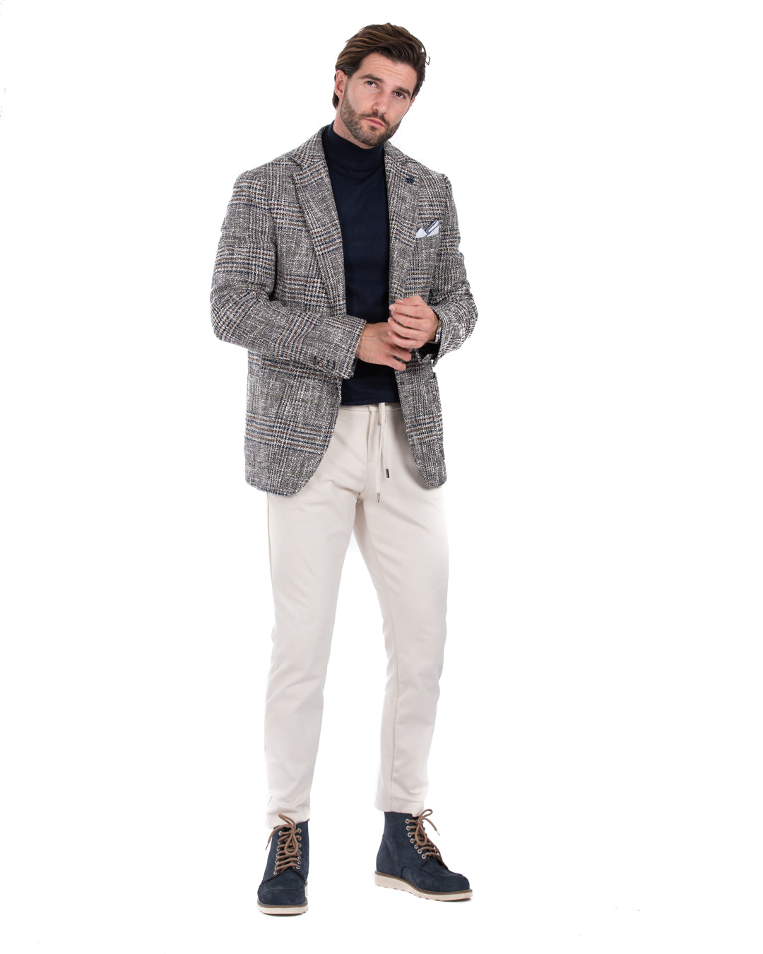 Arts - dark brown tweed jacket