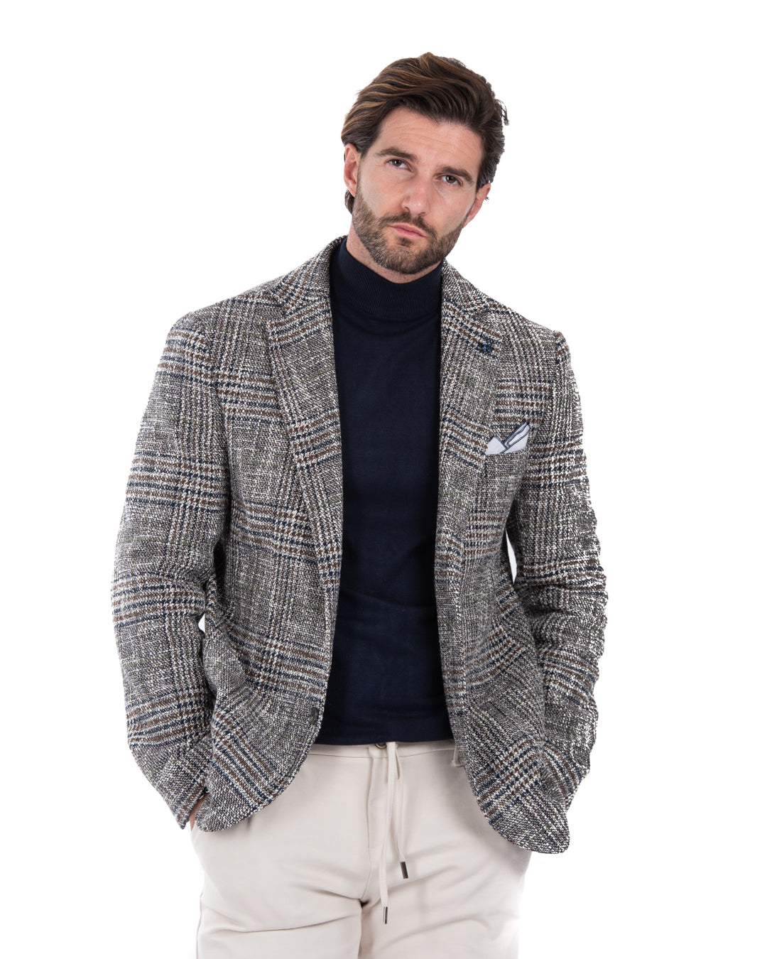 Arts - dark brown tweed jacket