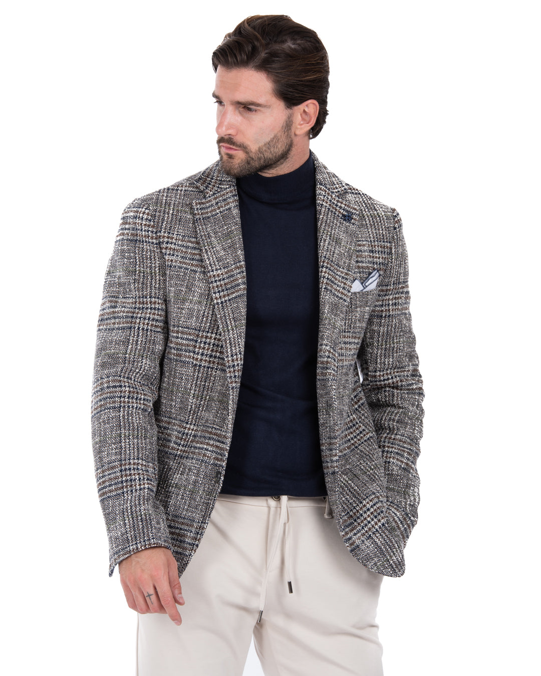 Arts - dark brown tweed jacket