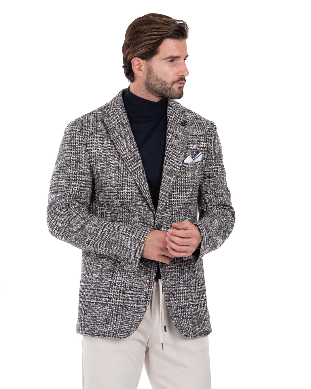 Arts - dark brown tweed jacket